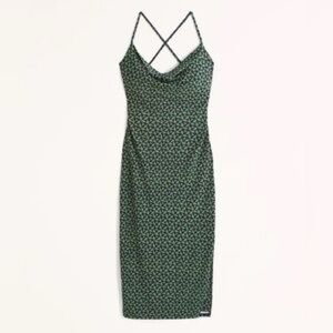 Abercrombie & Fitch Cowl neck strappy midi dress size xxsmall